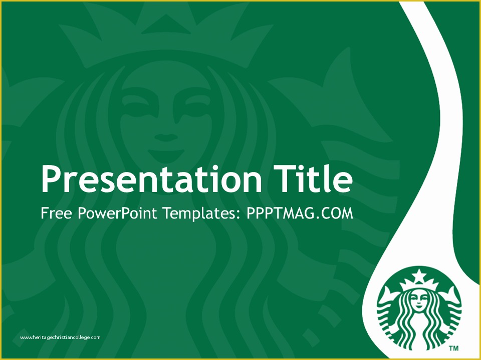 Free Starbucks Coffee Powerpoint Template Of Free Starbucks Powerpoint Template Pptmag E