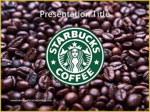 Free Starbucks Coffee Powerpoint Template Of Libertarian Diary