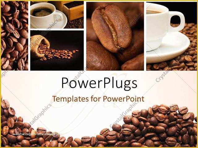 Free Starbucks Coffee Powerpoint Template Of Powerpoint Template A Lot Of Coffee Beans and A Cup Of