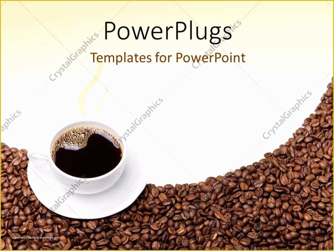 Free Starbucks Coffee Powerpoint Template Of Powerpoint Template Steaming Cup Of Coffee and Saucer On