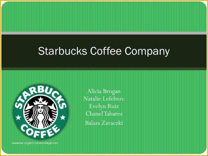 Free Starbucks Coffee Powerpoint Template Of Ppt Starbucks Coffee Pany Powerpoint Presentation