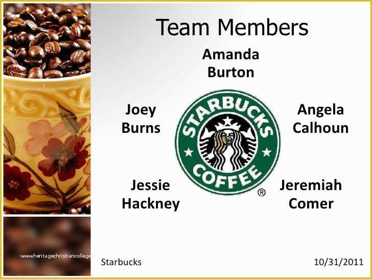 Free Starbucks Coffee Powerpoint Template Of Starbucks Powerpoint