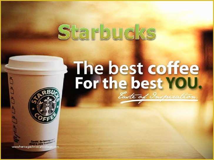 Free Starbucks Coffee Powerpoint Template Of Starbucks Powerpoint