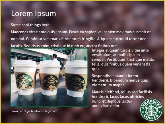 Free Starbucks Coffee Powerpoint Template Of Starbucks Powerpoint Template Free