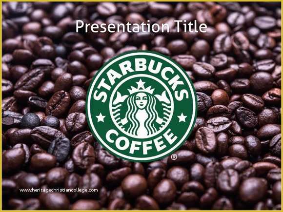 Free Starbucks Coffee Powerpoint Template Of Starbucks Powerpoint Template Free