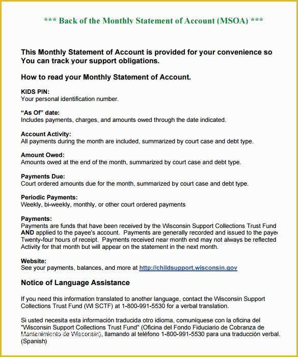 Free Statement Of Account Template Of 11 Statement Of Account Samples