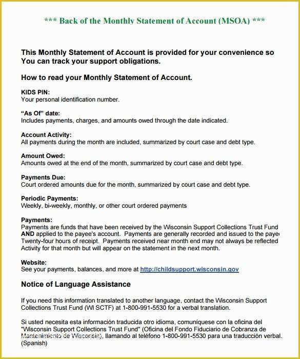 Free Statement Of Account Template Of 11 Statement Of Account Samples