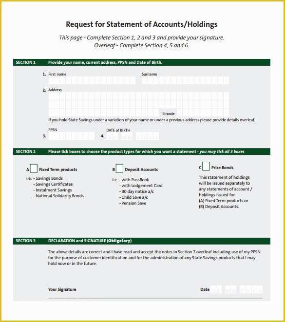 Free Statement Of Account Template Of 11 Statement Of Account Samples