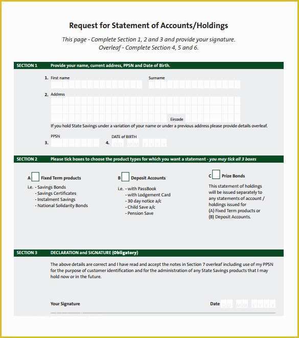 Free Statement Of Account Template Of 11 Statement Of Account Samples
