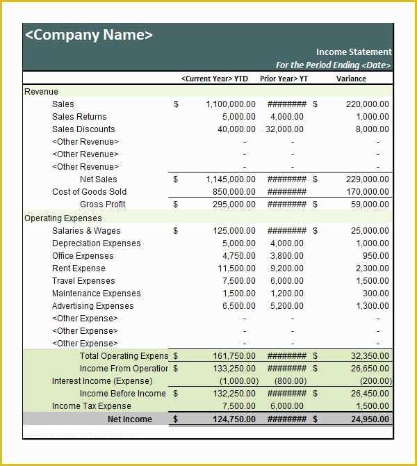 Free Statement Of Account Template Of 6 Free Statement Of Account Templates Word Excel Sheet Pdf