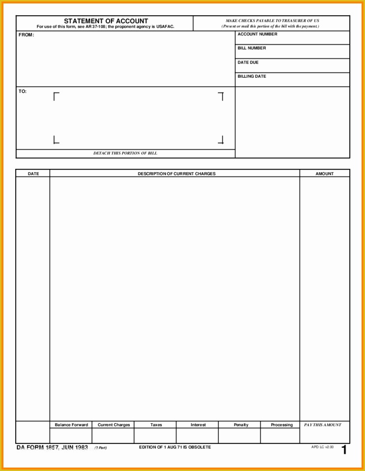 Free Statement Of Account Template Of 9 Statement Of Account Template Free