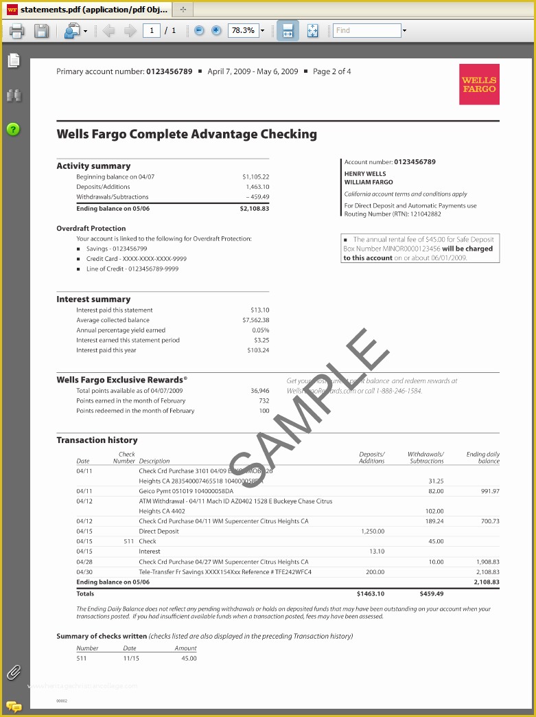 Free Statement Of Account Template Of Bank Statement Template