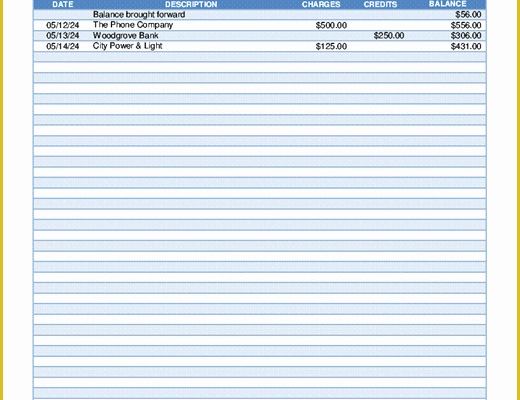 Free Statement Of Account Template Of Statement Of Account Templates