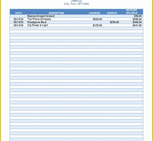 Free Statement Of Account Template Of Statement Of Account Templates