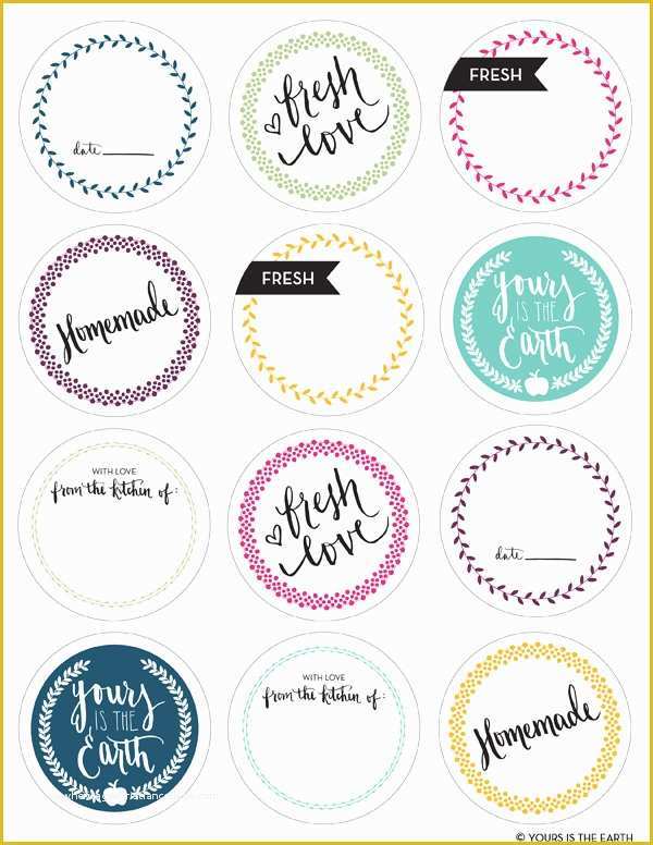 Free Sticker Label Templates Of Diy Mason Jar Labels and Strawberry Jam