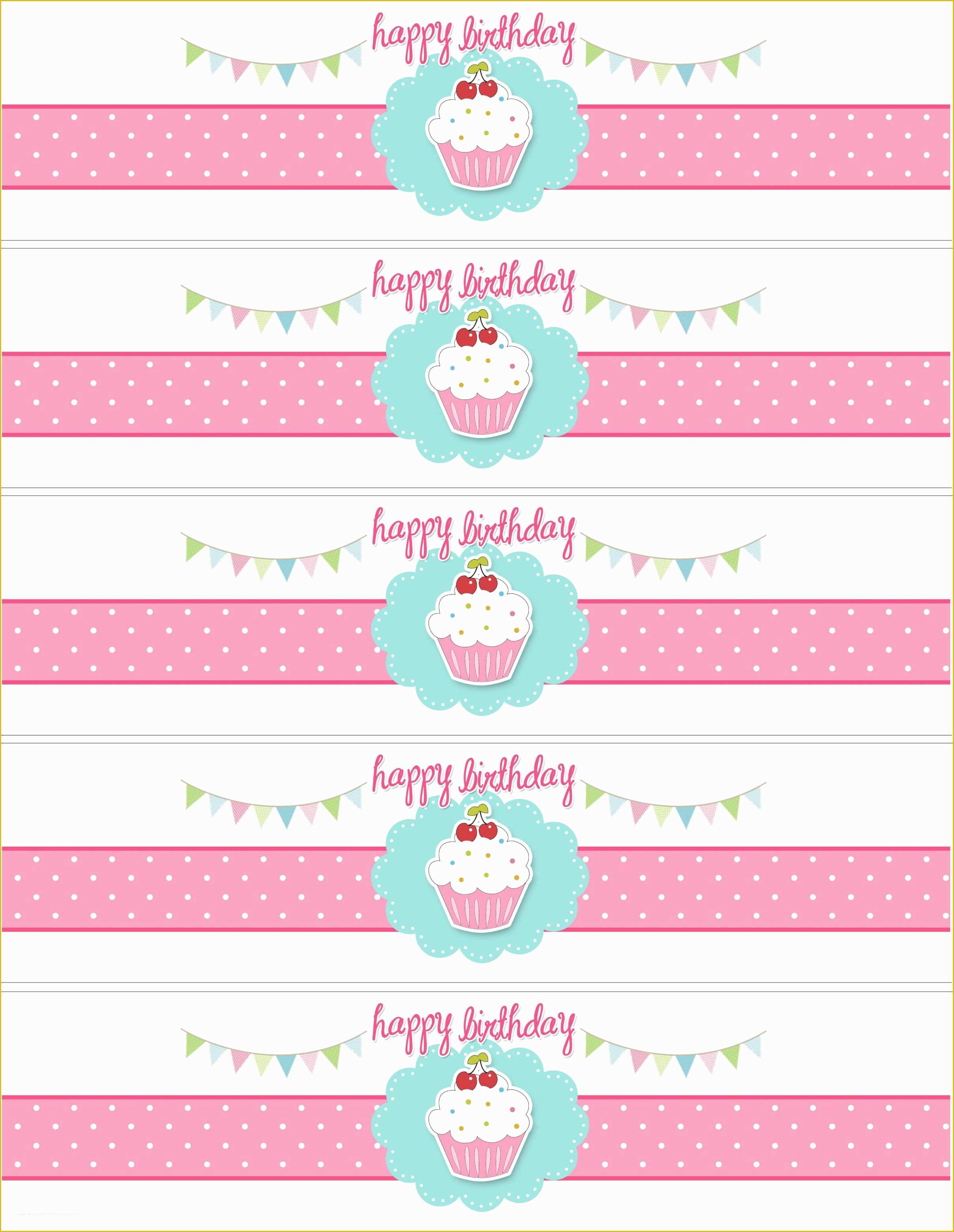 Free Sticker Templates Of Cupcake Birthday Party with Free Printables