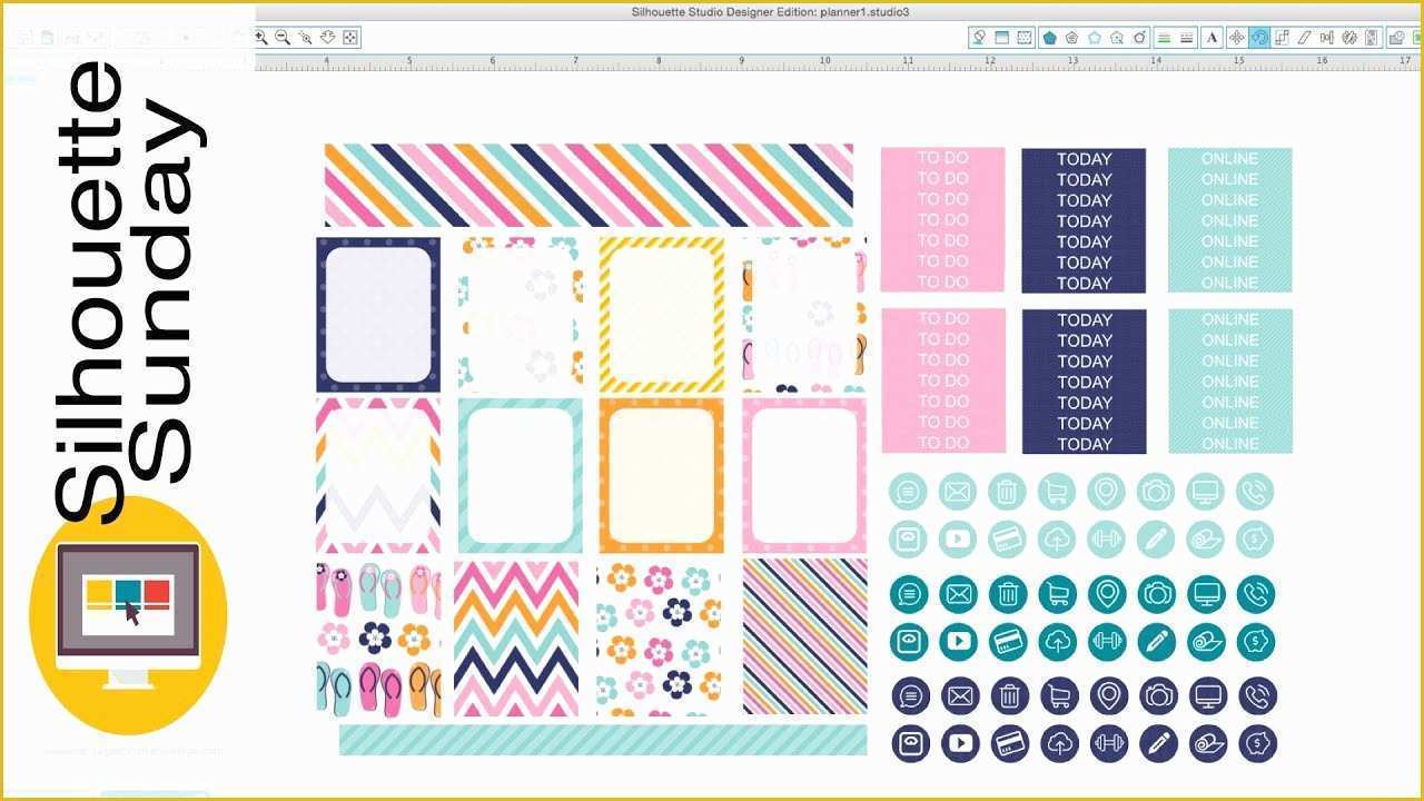 Free Sticker Templates Of Diy Planner Stickers Free Template
