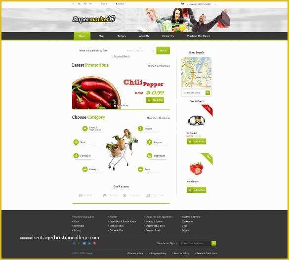 Free Store Website Templates Of 29 Grocery Store Website themes & Templates