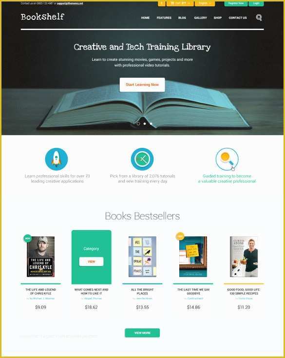 Free Store Website Templates Of 30 Book Store Website themes & Templates