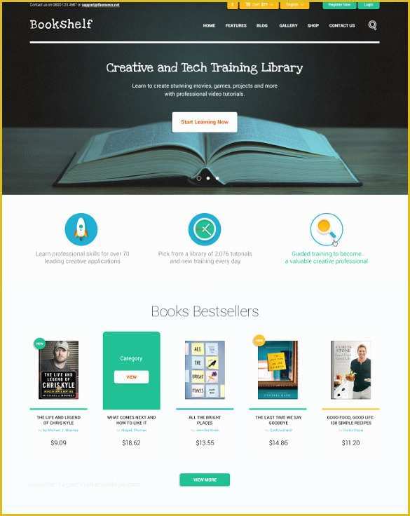 Free Store Website Templates Of 30 Book Store Website themes &amp; Templates