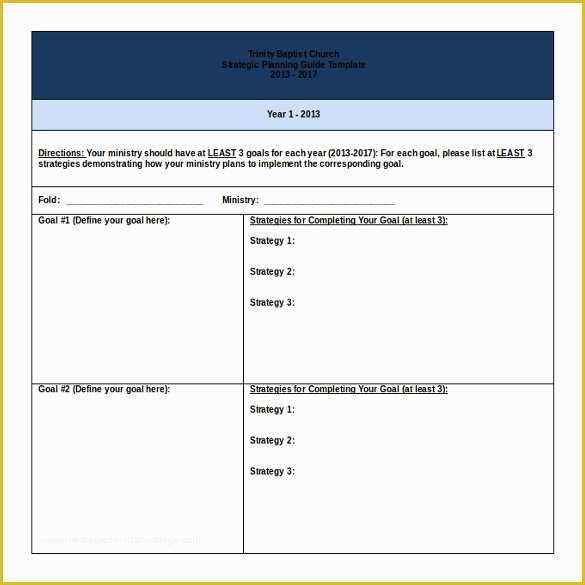 Free Strategic Plan Template Of 11 Church Strategic Plans Doc Pdf