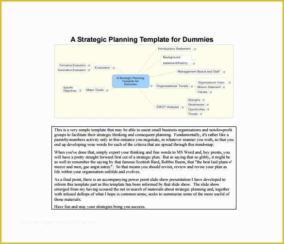 Free Strategic Plan Template Of 22 Strategic Plan Templates Free Word Pdf format