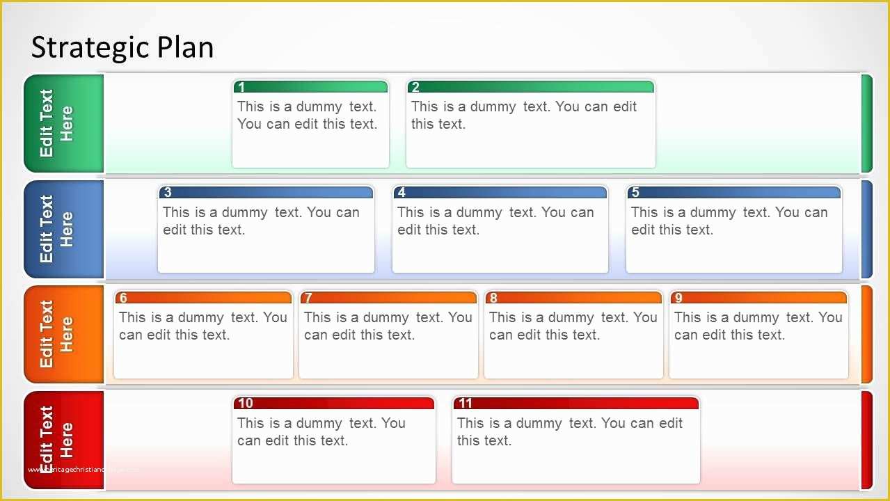 Free Strategic Plan Template Of Basic Strategic Plan Template for Powerpoint Slidemodel