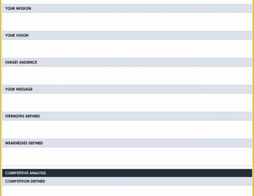 Free Strategic Plan Template Of Free Strategic Planning Templates