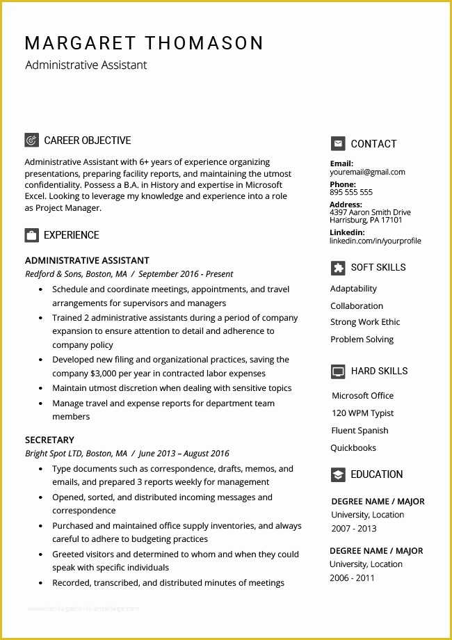 Free Stylish Resume Templates Of 40 Modern Resume Templates Free to Download