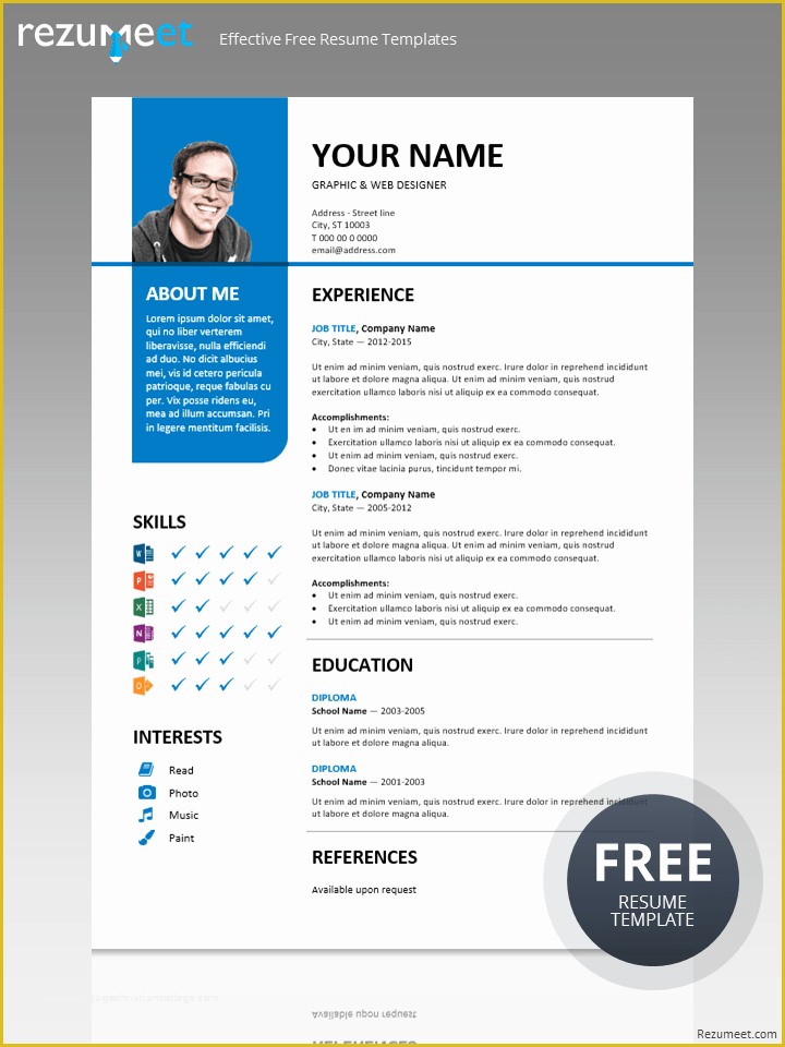 Free Stylish Resume Templates Of Bayview Stylish Resume Template