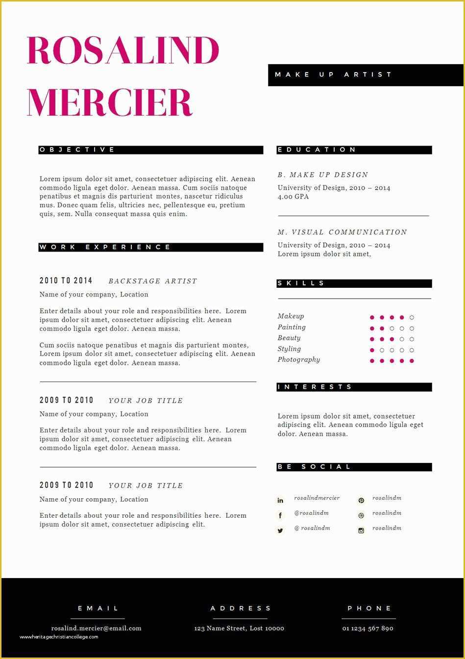 Free Stylish Resume Templates Of Stylish Resume Template and Cover Letter Cv Design In by