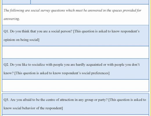 Free Survey Template Word Of Survey Template Word