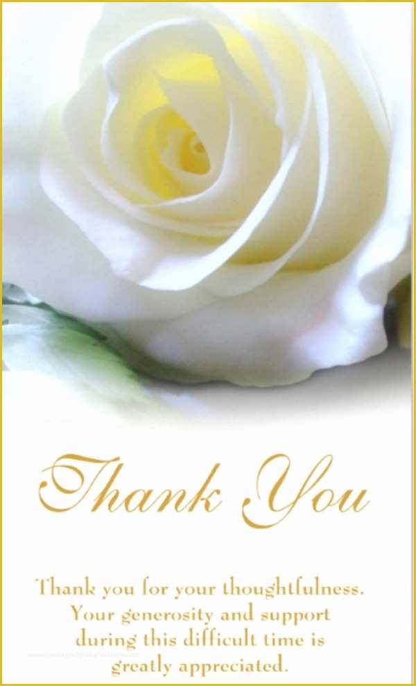 Free Sympathy Thank You Card Templates Of 11 Sympathy Thank You Card Designs & Templates Psd