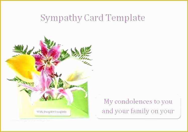 Free Sympathy Thank You Card Templates Of Condolence Card Template – Hafer