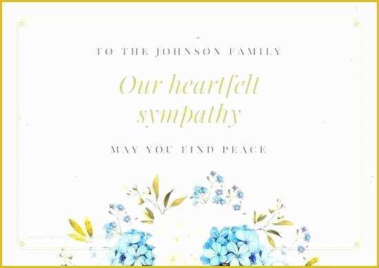 Free Sympathy Thank You Card Templates Of Condolence Card Template – Hafer