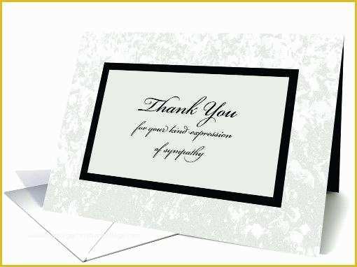 Free Sympathy Thank You Card Templates Of Cream with Blue Floral Pattern Funeral Thank You Card