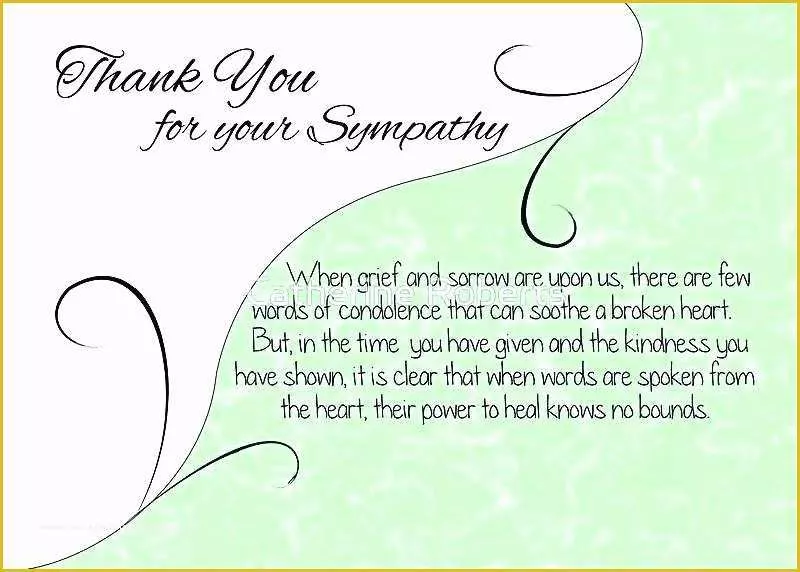 Free Sympathy Thank You Card Templates Of Cream with Blue Floral Pattern Funeral Thank You Card