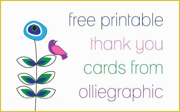 Free Sympathy Thank You Card Templates Of Free Download Olliegraphic Thank You Cards – Oh My Handmade