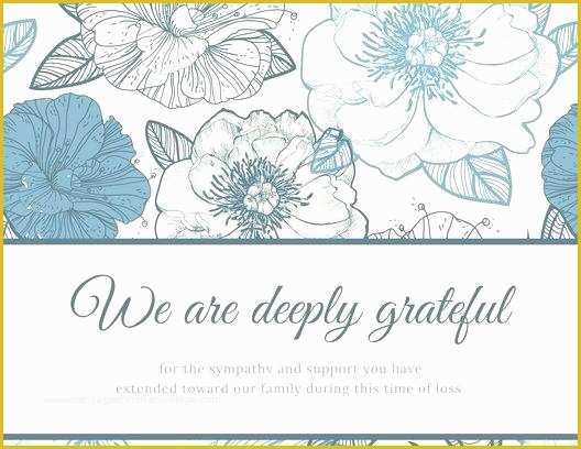 Free Sympathy Thank You Card Templates Of Funeral Cards Designs Sympathy Thank You Card Template