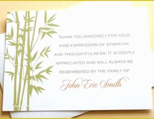 Free Sympathy Thank You Card Templates Of Funeral Cards Designs Sympathy Thank You Card Template