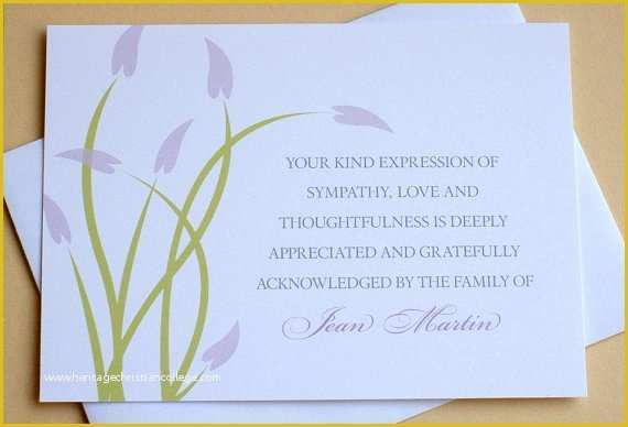 Free Sympathy Thank You Card Templates Of Sympathy Thank You Quotes Quotesgram
