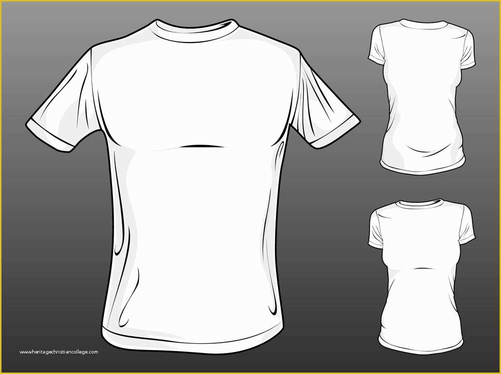Free T Shirt Design Template Of 7 Vector Clothing Templates T Shirt Vector