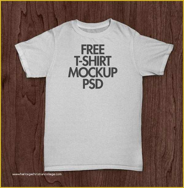 Free T Shirt Mockup Template Of 50 Free High Quality Psd & Vector T ...