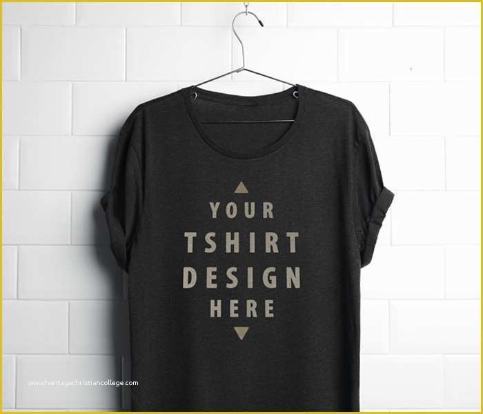 Free T Shirt Mockup Template Of Free Black T Shirt Mockup Psd