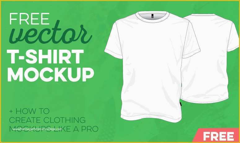 Free T Shirt Mockup Template Of Free T Shirt Template Vector Mockup Vector File