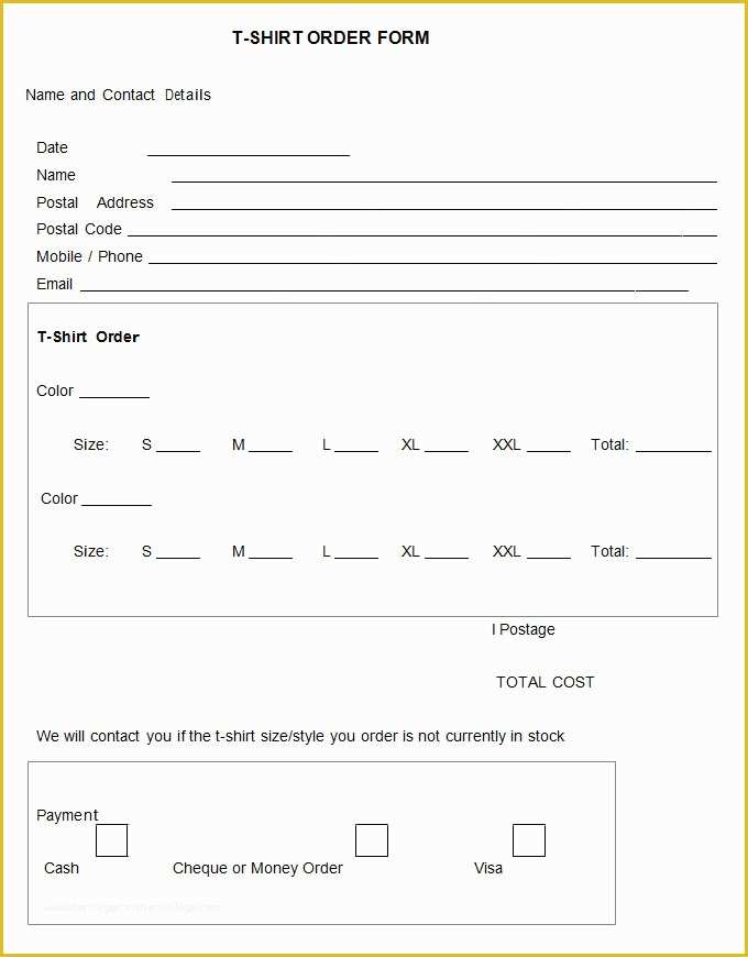 Free T Shirt order form Template Of 26 T Shirt order form Templates Pdf Doc