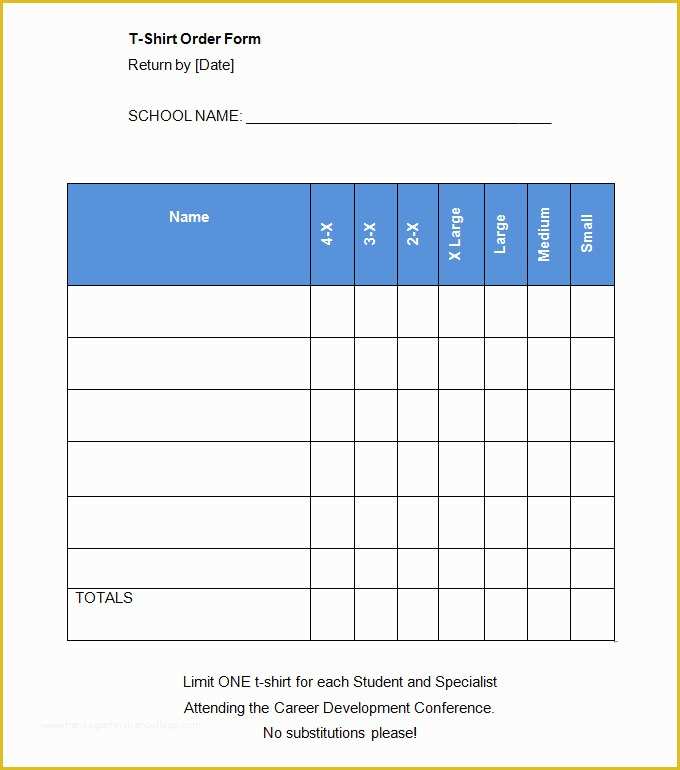 Free T Shirt order form Template Of 41 Blank order form Templates Pdf Doc Excel