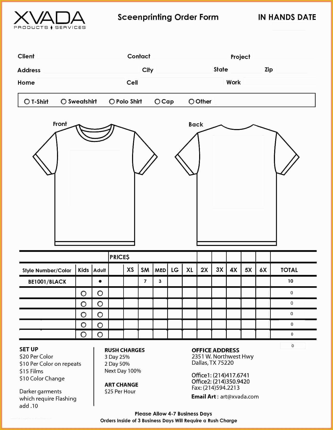 Free T Shirt order form Template Of Shirt order form Template Beepmunk