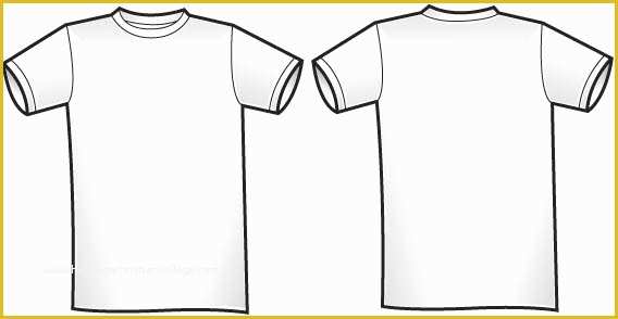 Free T Shirt Template Of Free Of Twosided T Shirt Template Free Vector