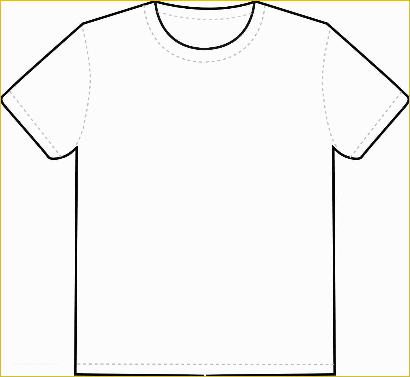 Free T Shirt Template Of T Shirt Outline Clipart Clipart Best Clipart Best